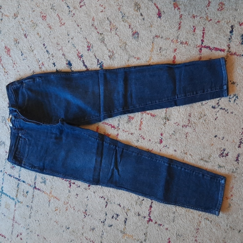 Madewell 10" high rise skinny dark wash skinny jeans 28